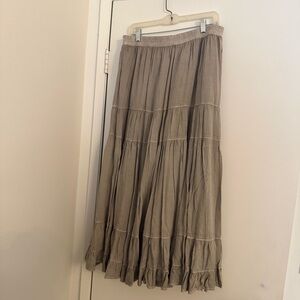 American Eagle Outfitters Taupe Maxi Skirt